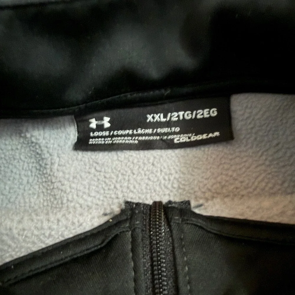 Under Armour ColdGear Pullover Men XXL Gray 1/4 Zip Fleece Performance Loose